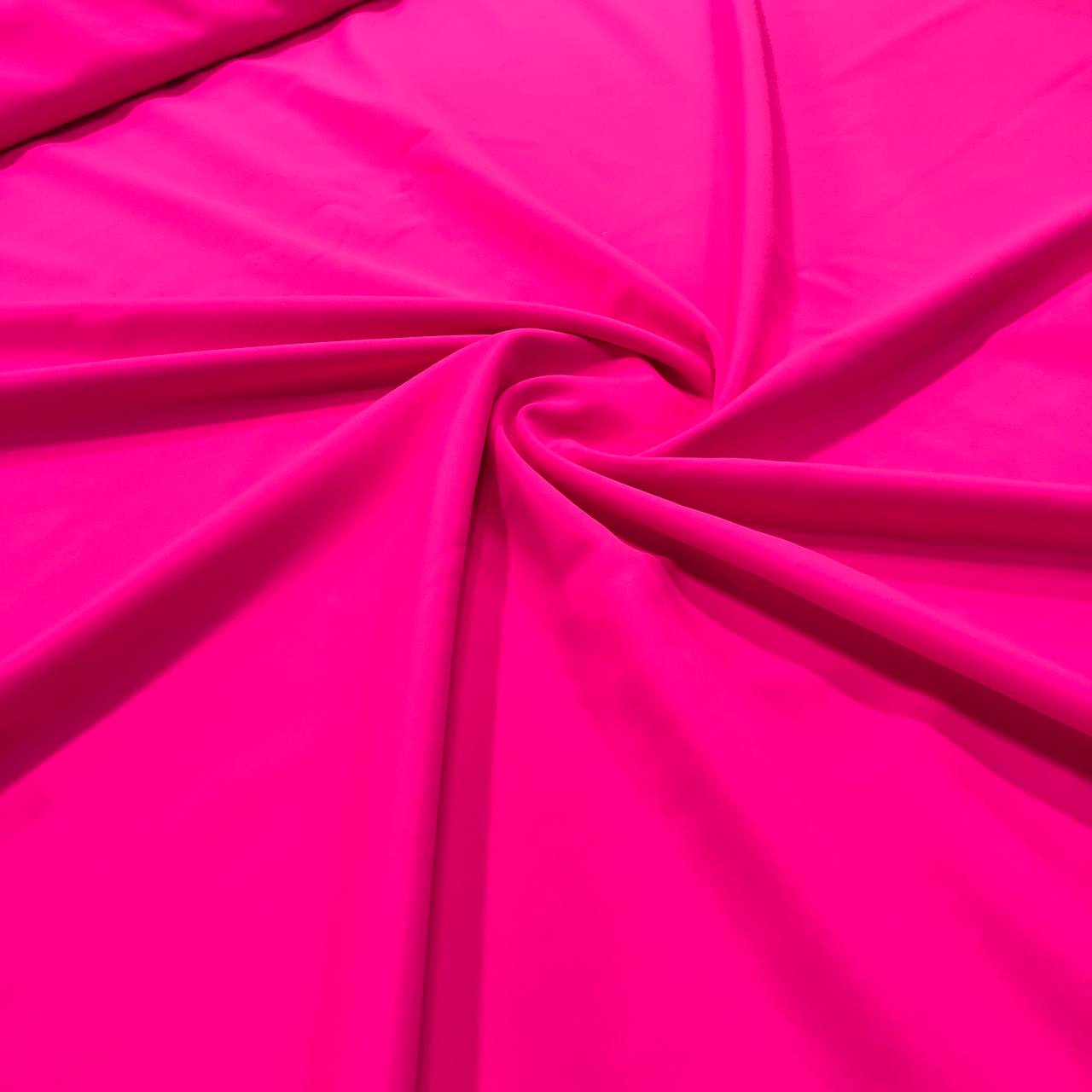 Solid Bright Fuchsia Pink 4 Way Stretch 10 oz Cotton Lycra Jersey